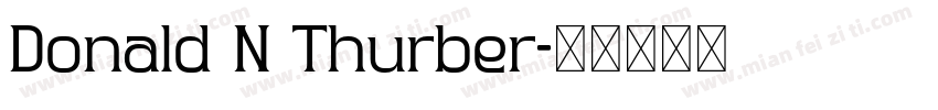 Donald N Thurber字体转换